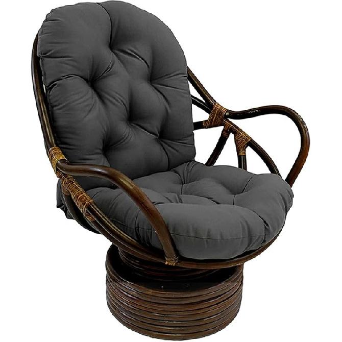 Swivel Rocker Cushion, Washable & Uv-Resistant Rocking Chair Pads, Cushion Mat for Recliner Rocking Rattan Chair Folding Garden Seat Cushion Sofa