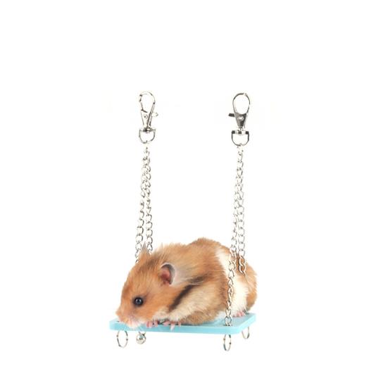 Small Pet Animal Hanging Swing Chew Play Toy for Hamster Chinchillas Guinea Pigs