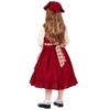 Kids Girls Drama The Little Match Girl Colonies Pastoral Farm Maid Dress Apron Set Halloween Cosplay Costumes Role Play Outfit