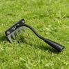 Iron Weeding Rake Thickened Gardens Hand Weeder Nail Rake Adjustable Heavy-Duty Weeding Puller Tool for Gardening and Weedings