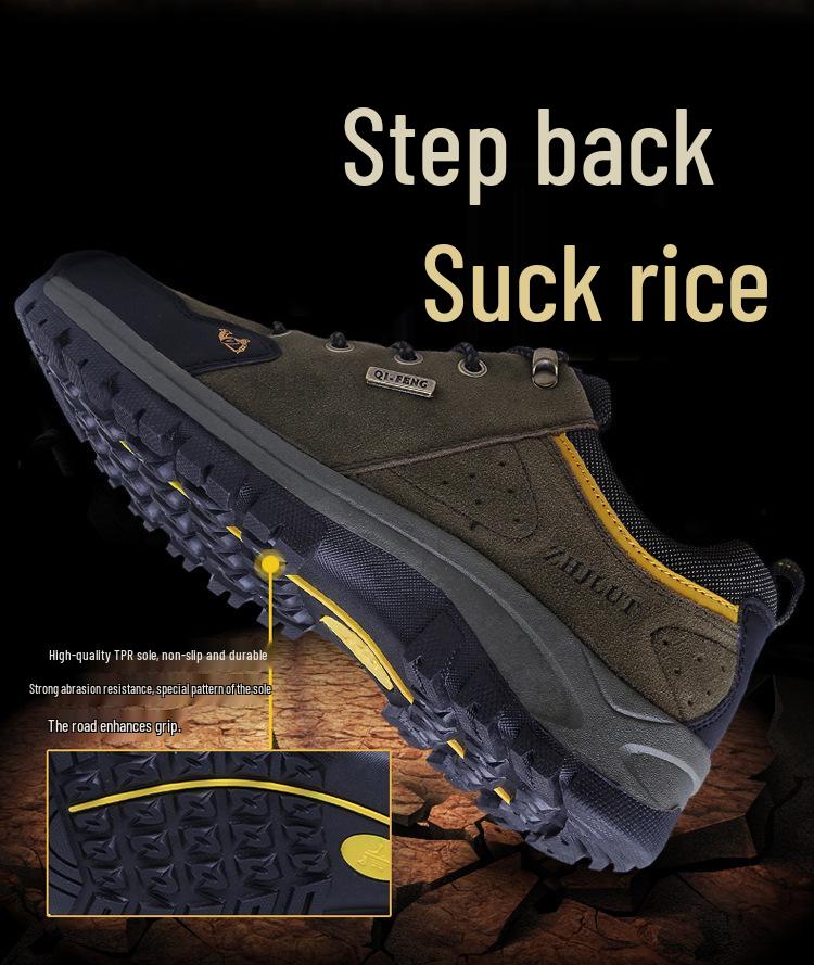 Autumn/Winter Outdoor Low-Top Hiking Shoes for Men & Women - Cotton Lined
