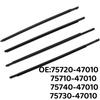 Toyota Prius 03-11 Bandă Garnitură Geam Exterior Deflector Apă Ornament 75720-47010