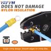 Crimping Tool For Insulated Electrical Connectors - Ratcheting Wire Crimper - Wire Crimp Tool 22-10 AWG(0.5-6mm)