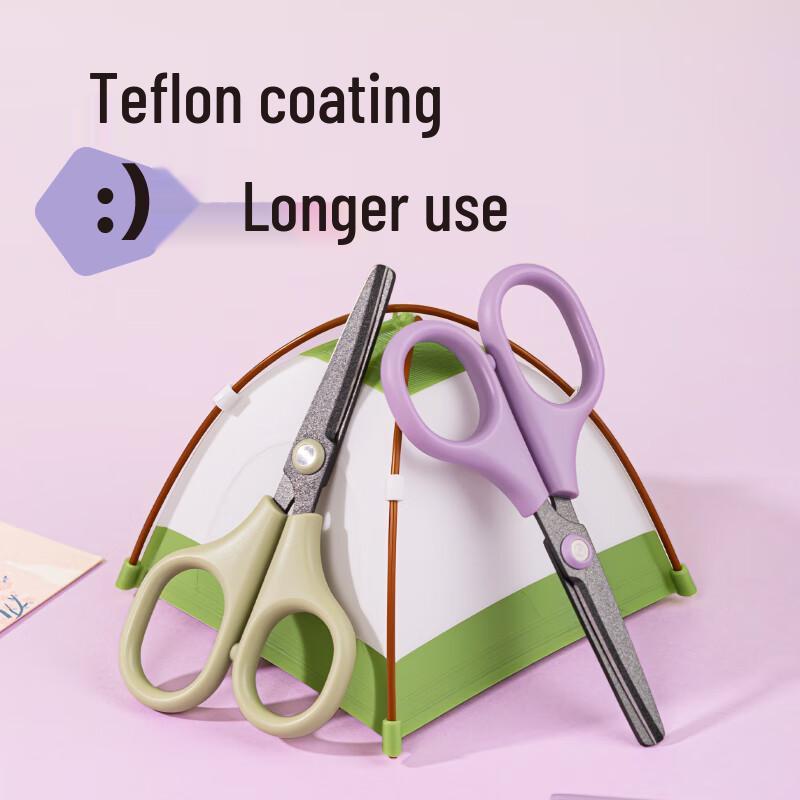 Deli 105mm Mini Non-stick Teflon Kids Scissors