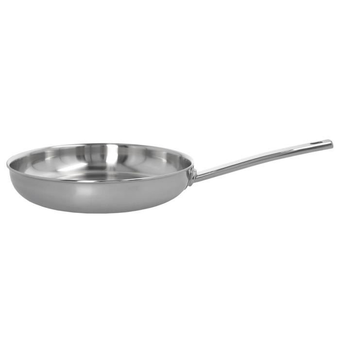 Frying Pan - DEMEYERE - EcoLine 5 - Stainless Steel 18/10 - 28 Cm - Compatible with All Heat Sources (optimized Induction)