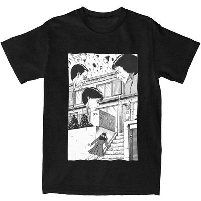 Haikyuu T-Shirt Hanging Balloons 100 Cotton T-Shirts Junji Ito Anime Tee Shirt for Men Summer Y2K Casual Short Sleeve Top Tees
