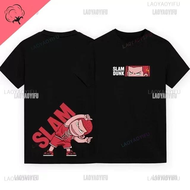 Slam Dunk Movie Co-branded Short Sleeve Tshirt Rukawa Maple Sakuraki Hanamichi Century High Five Cartoon Print Short Sleeve Tops