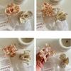 Medium Size Acetic Acid Hair Clip French Style Shark Clip Sweet Flower Hair Claw  Female