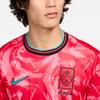 Nike Corea del Sud 2024 Stemma Stadio Casa Stampa Slim Fit Girocollo Manica Corta T-Shirt Uomo Top Rosso FJ4282-679