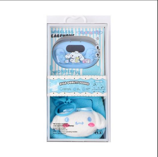Hello Kitty Wireless Bluetooth Earphones with Cartoon Case & Coin Purse Set