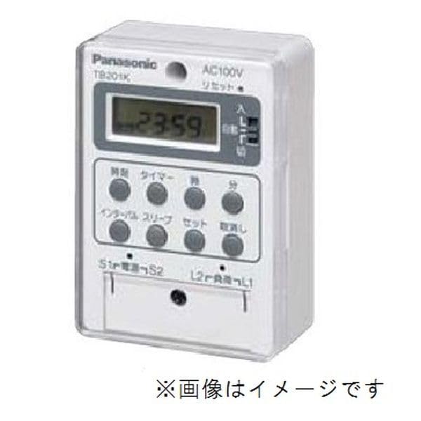 Panasonic TB201K Elektronický časový spínač 100V Jednookruhový krabicový spínač, AC,