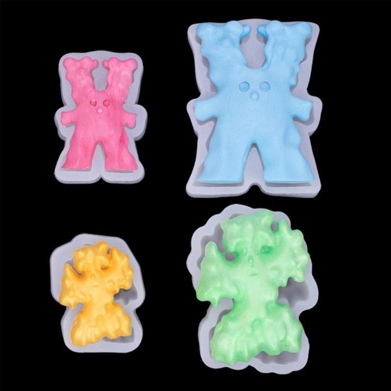 Fondant Silicone Mold Funny Little Monsters Cake Decoration Baking Chocolate Aromatherapys Gypsum Candle Mold