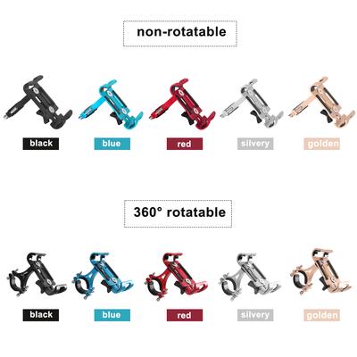 Mountain Bicycle MTB Aluminum Alloy Phone Holder Motorcycle Cellphone Handlebar Mount Cradle