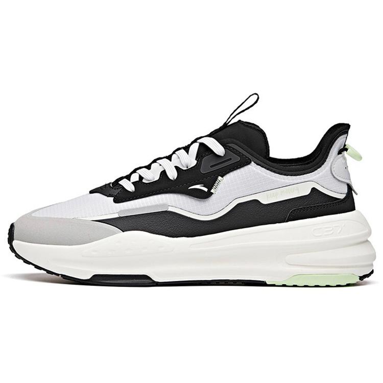 

Anta C37 Series Slip Resistant, Abrasion Resistant, Lightweight Low top Skateboard Shoes Men s Gray Black 912128081-3 44.5