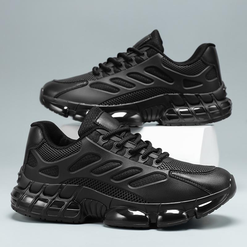 

TUINANLE Мужские кроссовки для бега Сетка Легкие Универсальные Отскок Мужские кроссовки Женские для ходьбы Черные туфли 40 чёрный