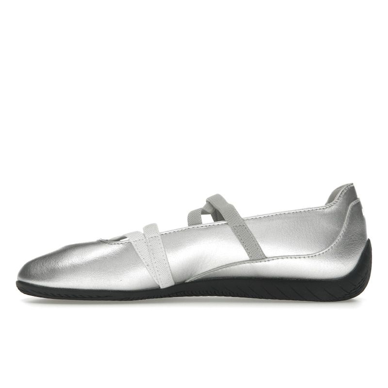 PUMA Speedcat Ballet Metallic Women's Silver White Low Top Lifestyle Sneakers 401581-01