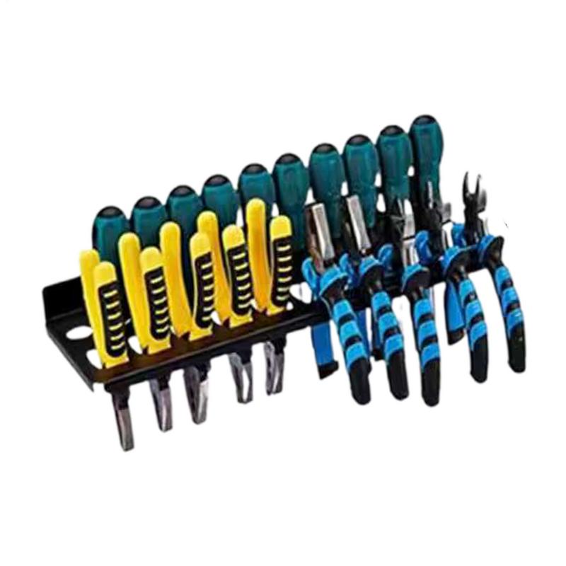 Screwdriver Organizer Wall Mount Wrench Organizer Hand Tool Holder Rail Rack Storage Holder Garage Workshop Hardware Tool Hanger