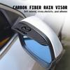 For Mazda 2pcs Car Rearview Carbon Fiber Mirror Rain Eyebrow Rainproof CX9 MX5 RX8 Axela Demio Atenza MS GJI GH BK MP