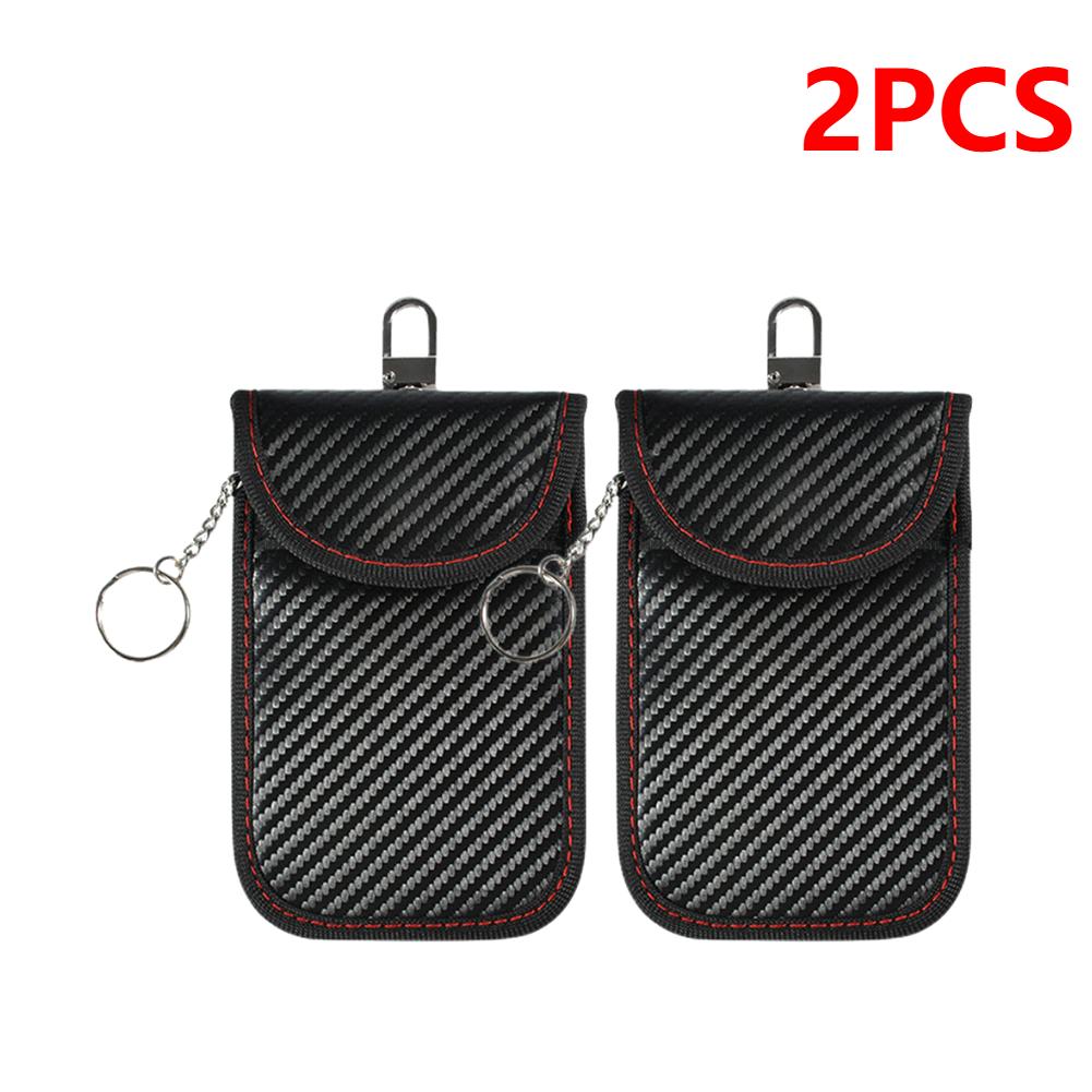 2/4Pcs Card Car Keys Case FOB Signal Blocker Bag RFID Shielding Key Credit Card Bags Organizer for Privacy Protection