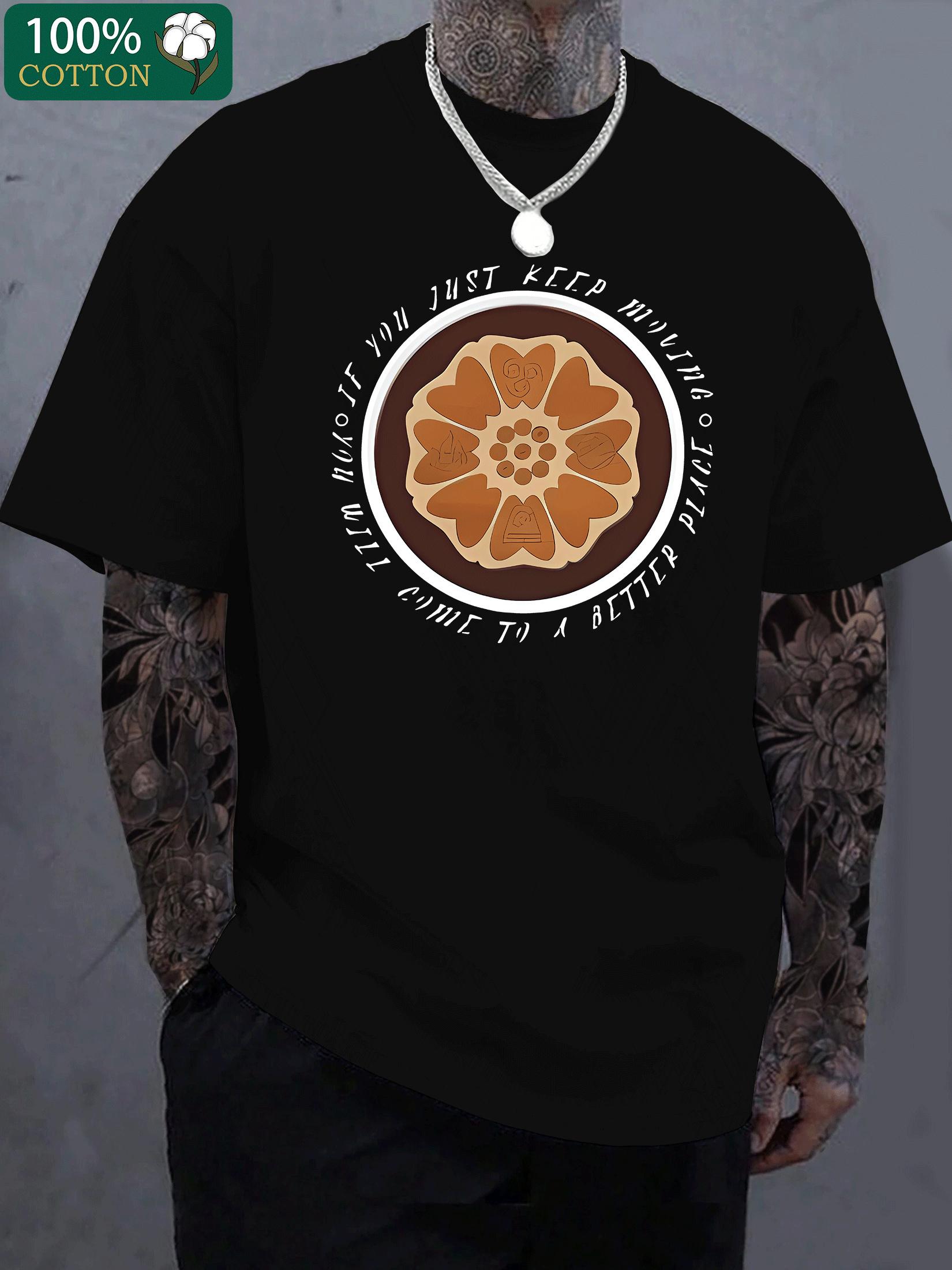 Cotton Casual Short Sleeve T-shirt - Breathable & Comfortable M