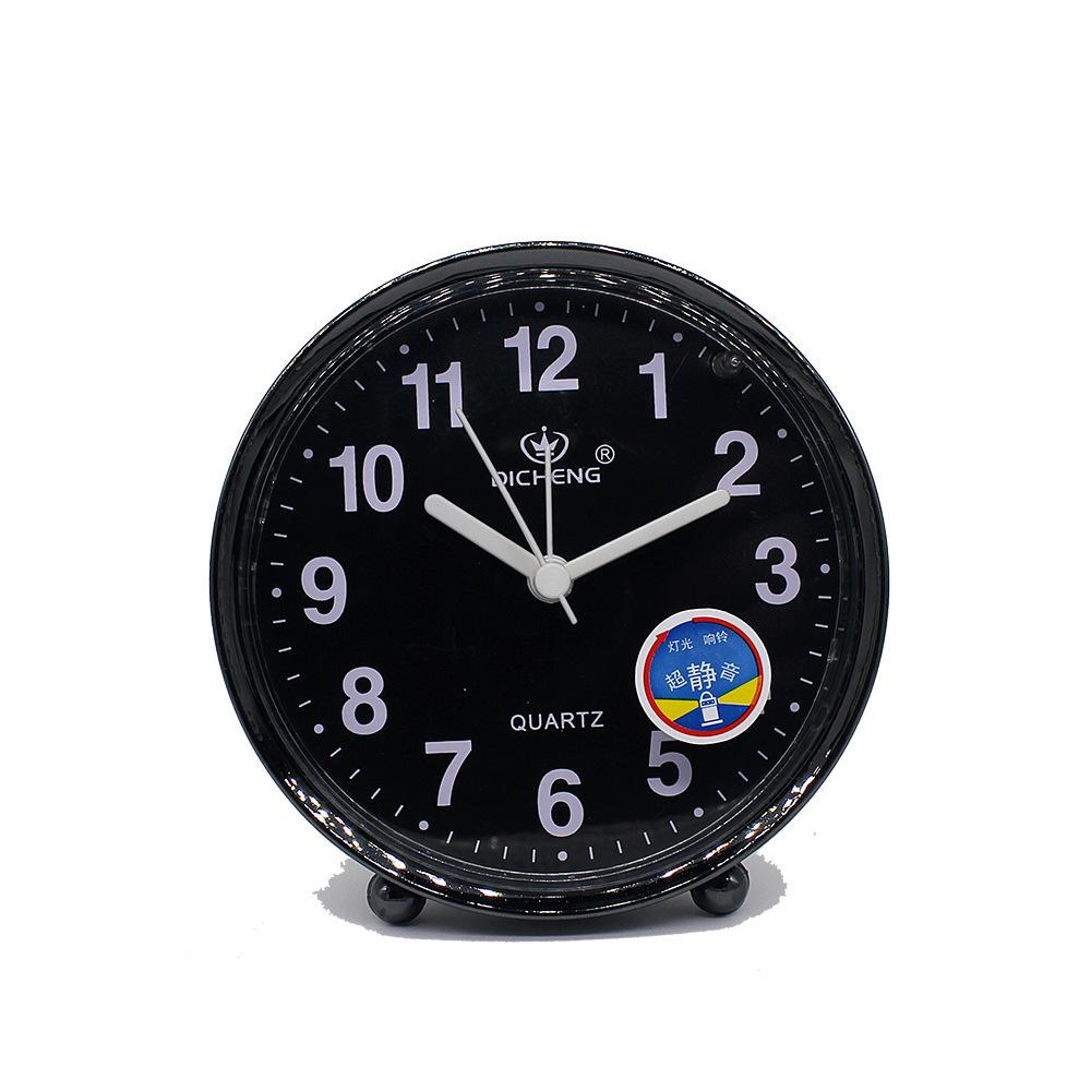 Simple Children's Alarm Clock Silent Clock with Drip Free Night Light Student Alarm Clock High Quality Round Clock