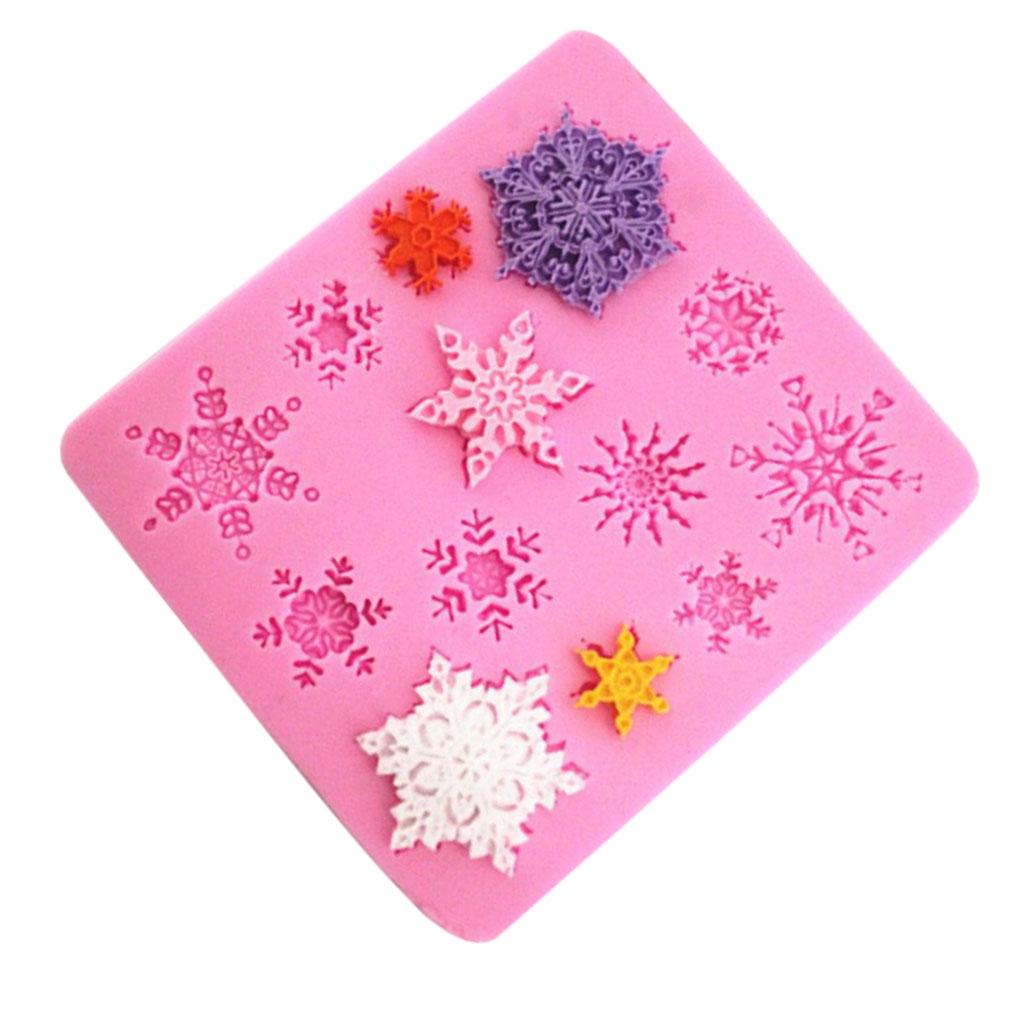 3D Christmas Decorations Snowflake Lace Chocolate Party DIY Fondant Baking Cooking Cake Tools