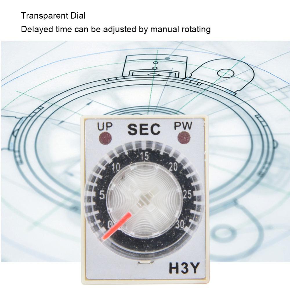 24VDC Time Relay 1/10/30/60S Time Control Switch Precision Timing Delay Timer  Electrical Systems