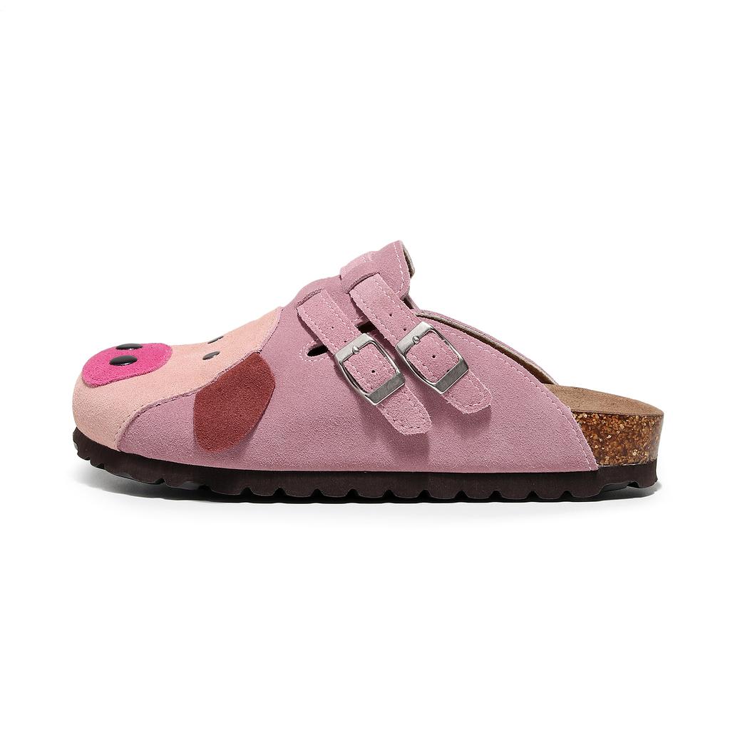 black cute garden suede platform clog for men women's sandals summer