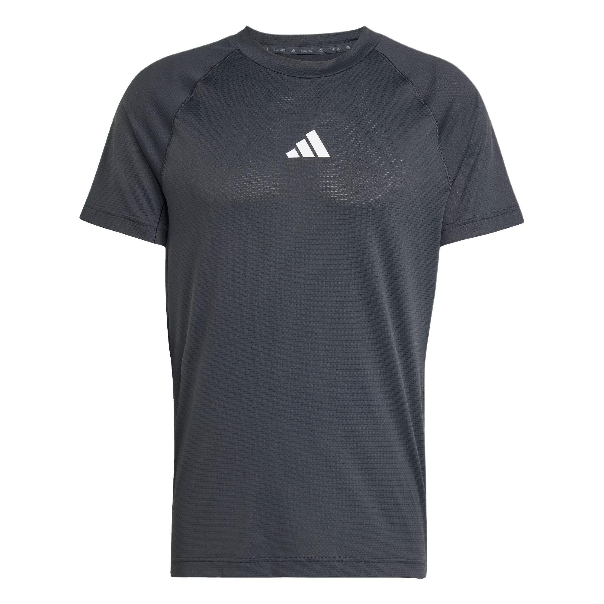 

Adidas Спортивная футболка Climacool с круглым вырезом, быстросохнущая, с коротким рукавом, мужская, топы, карбоново-черный JY9511 S