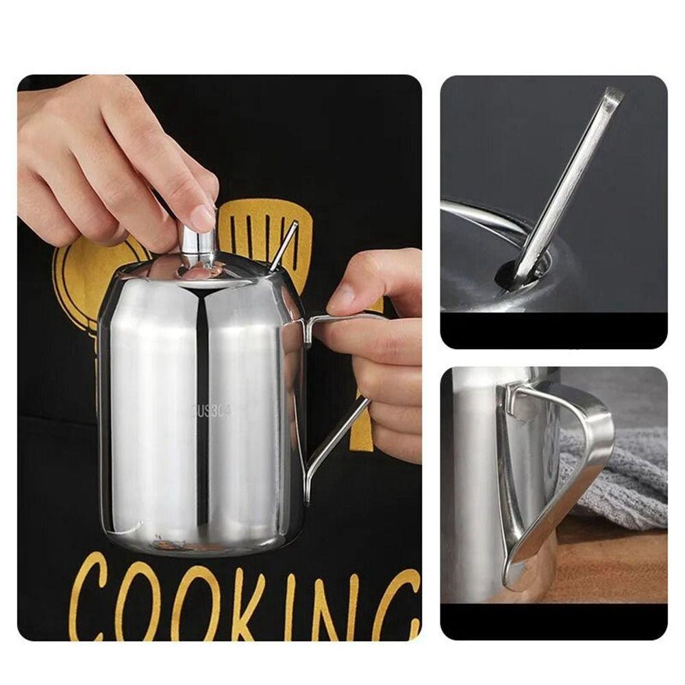 Large Capacity Stainless Steel Seasoning Jar Dustproof Seasoning Pots Spices Organizer  for Kitchen