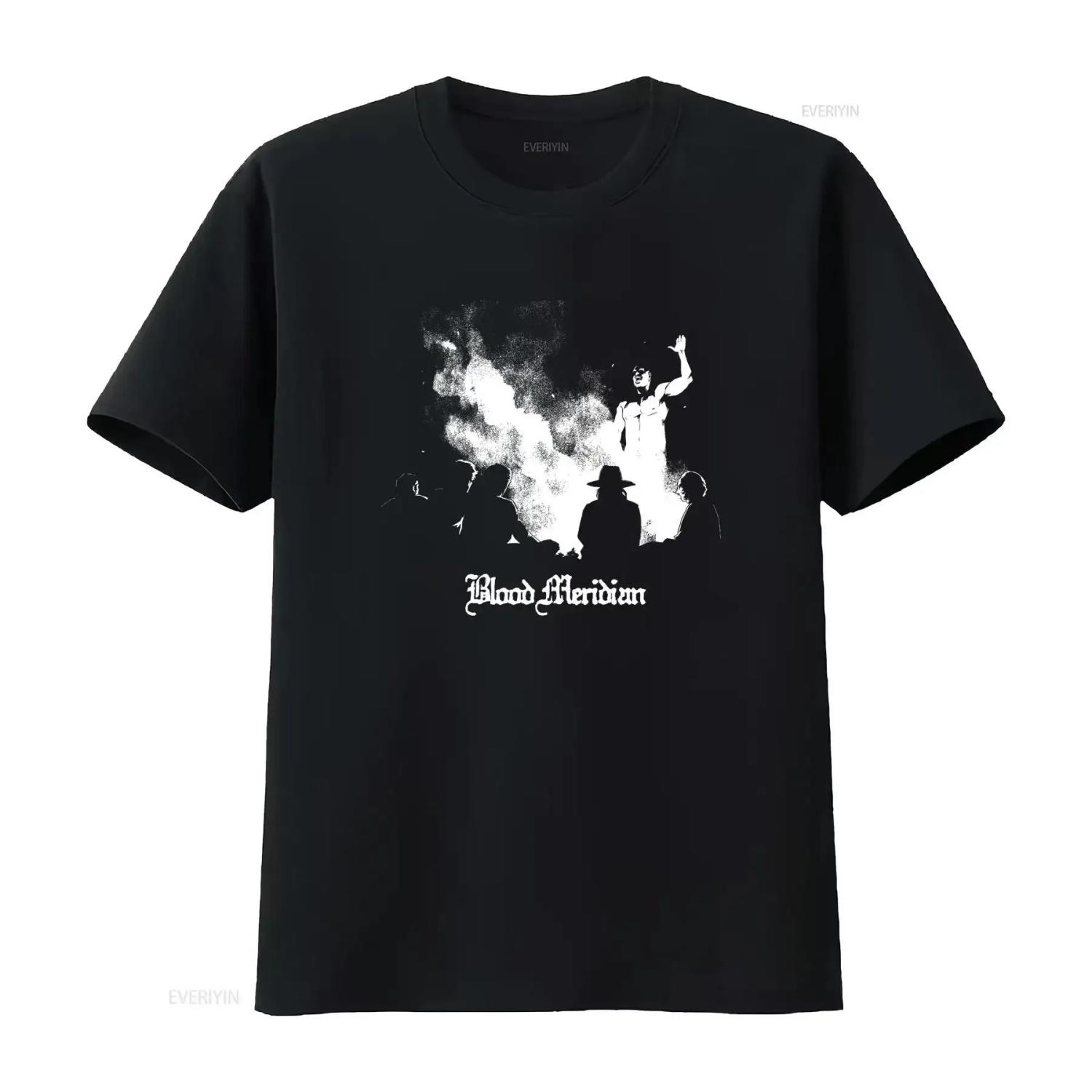 

Blood Meridian Cormac McCarthy Scene T Shirt vintage Washed Stylish Breathable Comfortable Unisex designer clothes fashion S чёрный