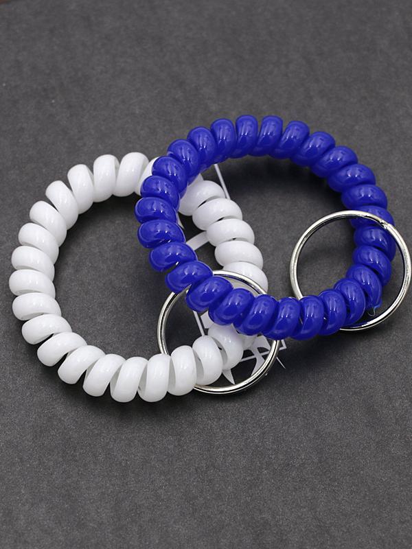Minimalist Spring Coil Bracelet Keyring & Hair Tie