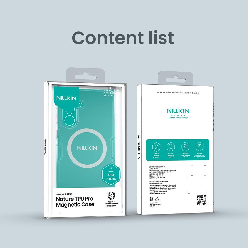 NILLKIN For Nillkin for Samsung Galaxy A56 5G Phone Case Nature TPU Pro Magnetic Back Cover Slim Silicone Case