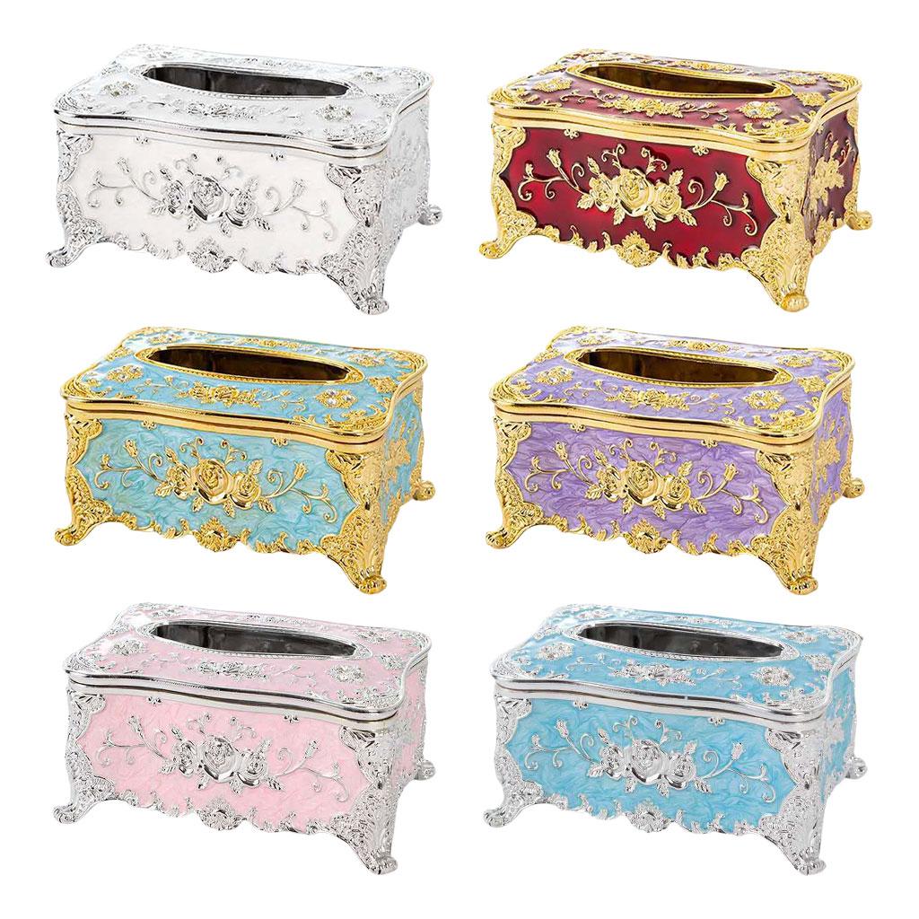 Antique Tissue Box Cover Napkin Storage Box Car Tissue Box Tissue Box Holder for Office Wine Cabinet Bathroom Restaurant Cafe