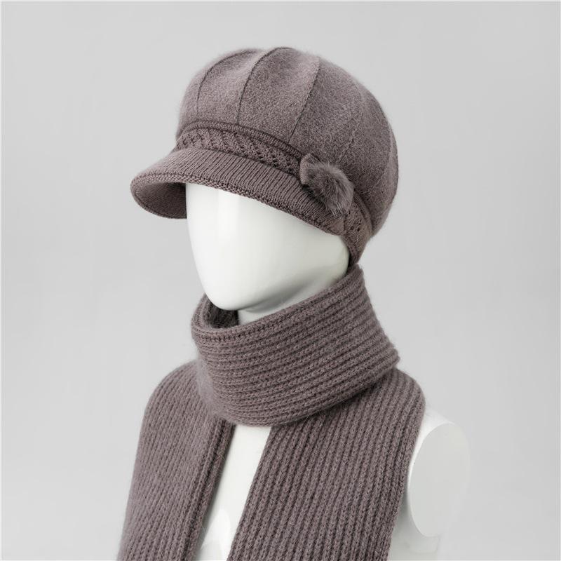 Ladies Hat New Autumn and Winter Wool Hat Thermal Cap Cotton Hat