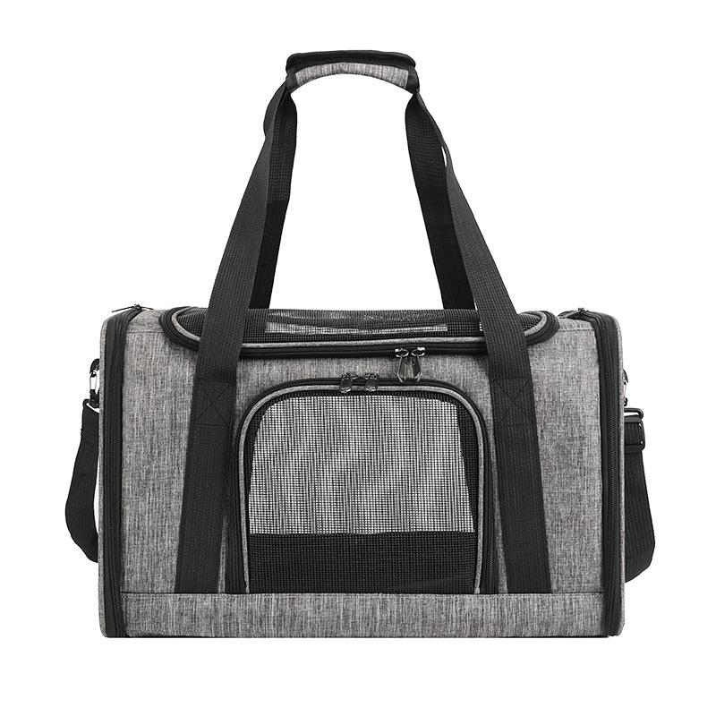

Cat Outgoing Travel Puppy Carrier Backpack Pet Bag Large Capacity Breathable Portable Cat Backpack Foldable Dog Bag Pet Supplies 46x29x29cm