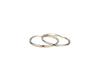 Three Lives Pure Silver Minimalist Couple Rings: Women's Pinky Ring and Men's Index Ring