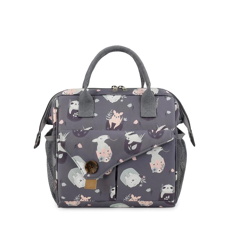 Mommy Bag Printed Handheld Portable Waterproof Mommy Bag Pregnant Mother's Lightweight Diaper Bag