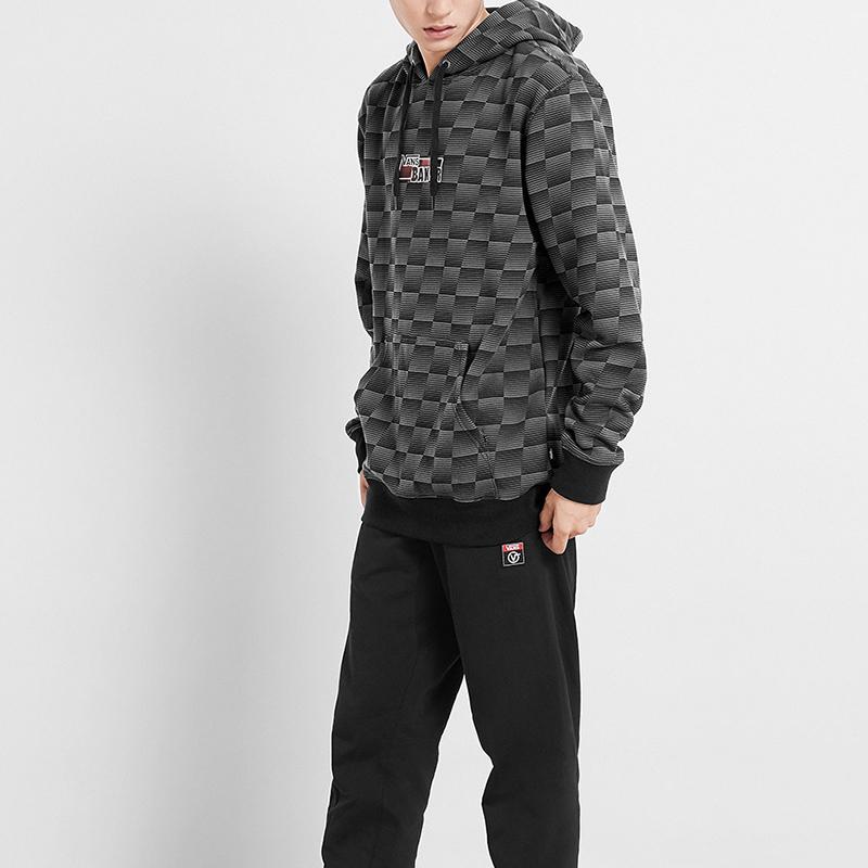 Vans Hanocă cu glugă cu logo-ul cobrand X Baker pentru bărbați, negru VN0A49JVZSK