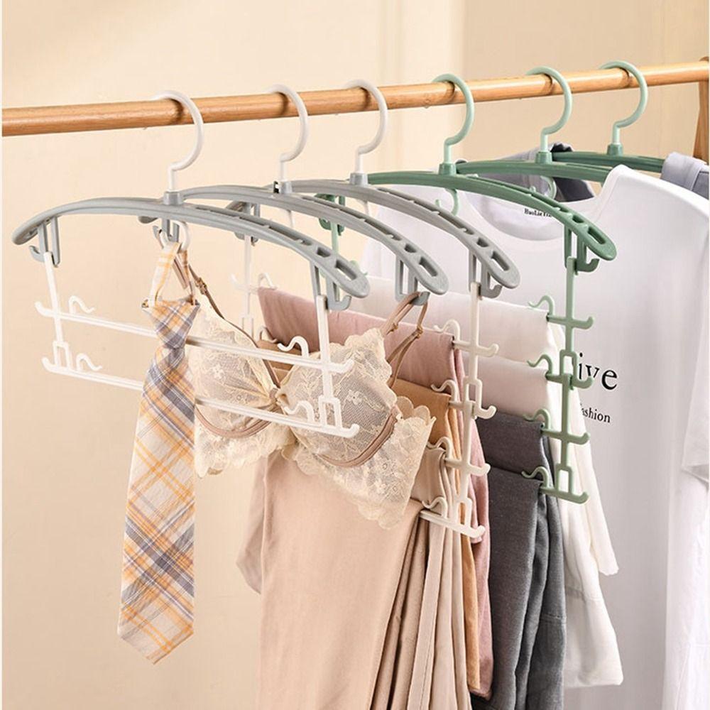 

Plastic Trousers Pants Hanger Multi-Layers Towel Scarfs Racks Clothes Hangers Wardrobe
