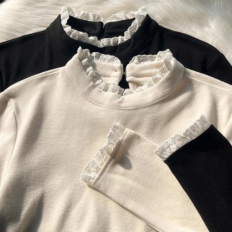 weater for Women Autumn Winter Thickened Pullover Warm Knitted Stretchy Long Sleeve Oversize Jumper Tops