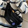 Large-capacity Breast Bag Men's Trendy Brand Retro Versatile Work Crossbody Bag Female Student Waist Bag