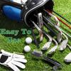 Double-Sided Retractable Golf Club Brush and Golf Towel Kit Non-Slip Handle