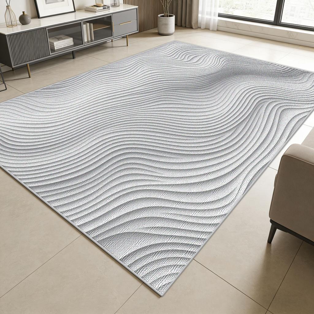 Nordic Minimalism Decoration Large Living Room Carpets Irregular Striped Design Washable Soft Rug Bedroom Sofa Area Floor Mat