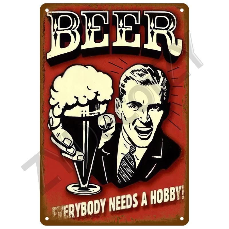 Vintage Posters Cocktail Tin Sign Plaque Metal Sign Plate Decoration Wall Art Home Decor For Bar Pub Club Man Cave Iron Painting
