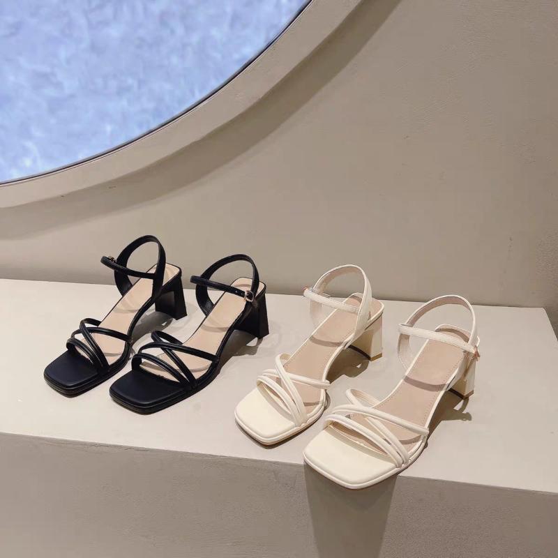 Fashion 2025 NEW Women's Simple and Fashionable High-quality Sandals Summer High Heels Luxury Designer Shoes Heel Elegant Casual
