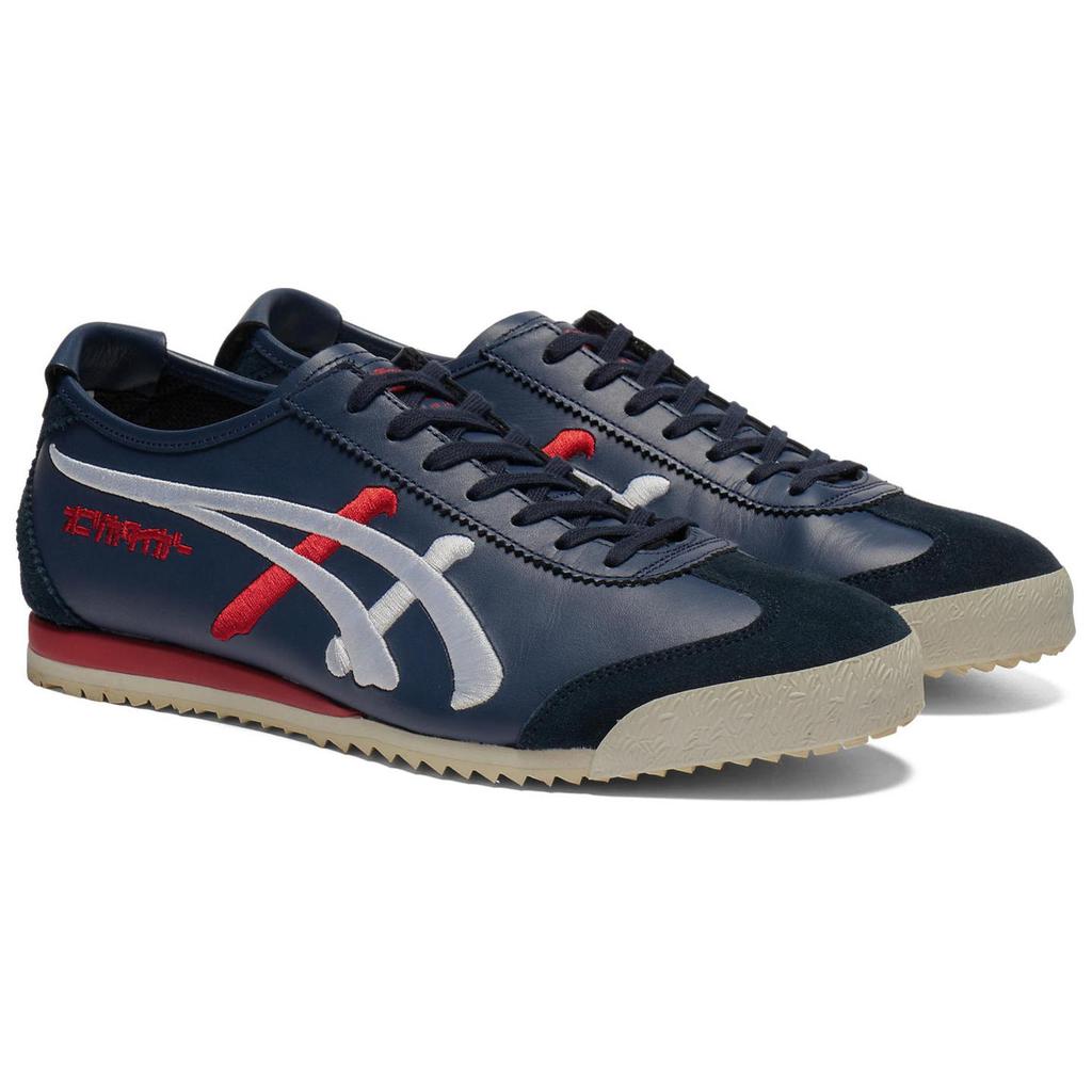 Onitsuka Tiger Mexico 66 Nm Comfortable Soft Non-Slip Wear-Resistant Low-Top Casual Shoes Unisex sneaker Blue White 1183C320-400