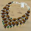 Gift For Women Chain Adjustable Necklace 925 Silver Natural Citrine Gemstone
