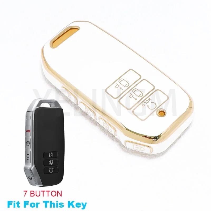 7 Button Key Tpu Car Key Case Cover For Kia 2022 Sportage 2023 Niro Hybrid 2021 Sorento MQ4 2022 EV6 GT-Line K8 V6 Smart Remote