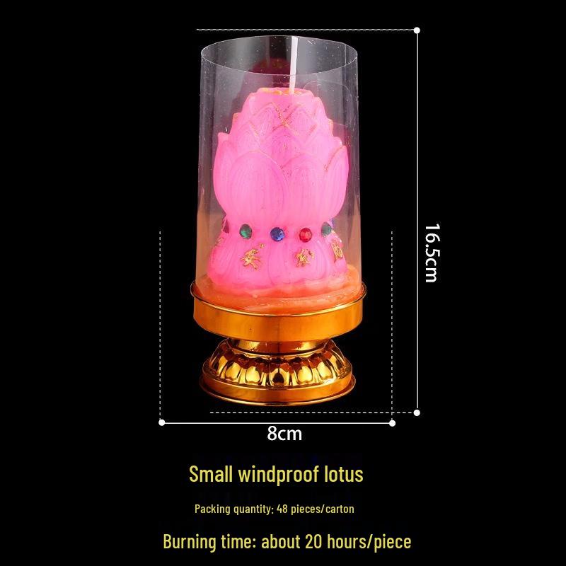 Handun Auspicious Windproof Lotus Candles